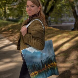 Tote bag Blue Escape & Autumn Forest